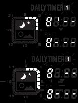 (Példa: 8:00 ~ 10:00, és 18:00 ~ 23:00) 1 Nyomja meg a* gombot és válassza ki a napi időzítést.