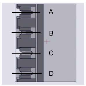 Kösse össze a -X37 (2) kapocsléc (A), (B), (C) és (D) kapcsait az energiaoptimalizáló berendezéssel.