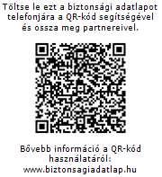 16. SZAKASZ: EGYÉB INFORMÁCIÓK A biztonsági adatlap felülvizsgálatával kapcsolatos adatok: A Biztonsági adatlap átdolgozásra került a 453/2010/EU Rendelet I. mellékletének megfelelıen (116. szakasz).