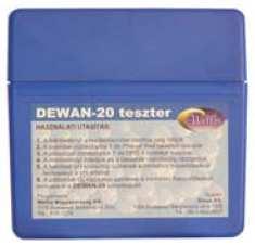 nem változtatja meg. Ideális koncentráció a medence vízben: 3-8 mg/l O 2, mely WELLIS DEWAN-20 teszter segítségével ellenőrizhető. Adagolás: Úszó tabletta beoldóval.