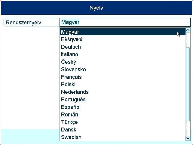 2. Beállítás Segéd Indításkor a Beállítás Segéd a következő sorrendben vezet végig az alapvető beállításokon: Rendszer nyelve Segéd automatikus indulásának engedélyezése/tiltása a DVR indításakor