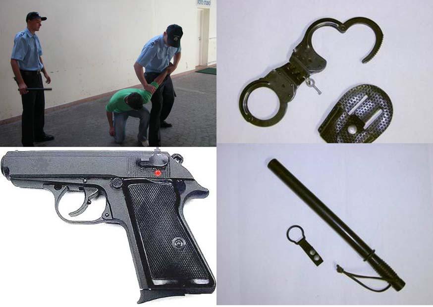 - bilincs - vegyi eszköz, - rendőrbot, - szolgálati kutya, - csapaterő alkalmazása - lőfegyver alkalmazása 5. ábra.