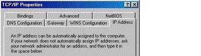A TCP/IP ablakban lépjen át az I P - c í m b e t é t e l e m re.