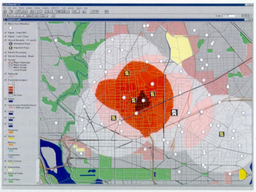 Forrás:ESRI MAP BOOK. 2001.