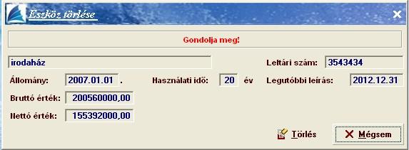 Itt még meggondolhatja magát, ez esetben a [Mégsem]