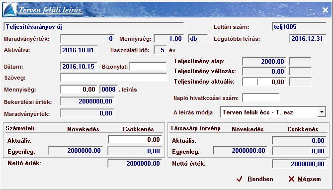tranzakció, amely a főkönyvi számok hozzárendelését teszi lehetővé.