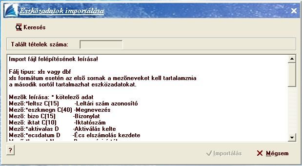 A rendezés lefutása után újra kell indítani a programot. Export, Import Lehetőség van Excelből a Parallel Kft.