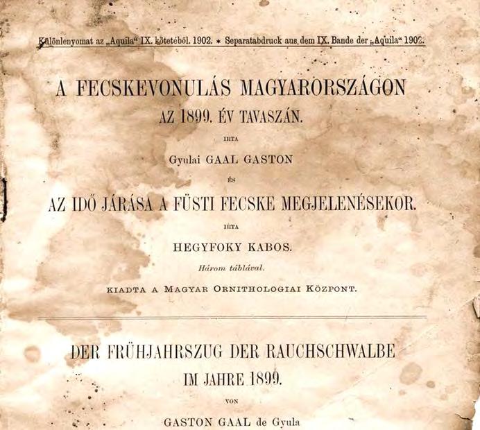 1894 elejétől 1900-ig gyakornok a Magyar Ornitológiai Központban, ahol