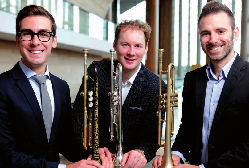 JAZZ INTERJÚ TRUMPET SUMMIT Fotók: Ducsai Szabolcs Koós-Hutás Áron, Pecze Balázs és Subicz Gábor végzett a Magyar Rádió 2008-as trombita tehetségkutató versenyének első három helyén.