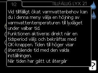 Görgesse végig az ablakokat A menü több ablakból állhat. Az ablakok görgetéséhez forgassa el a kontroll tárcsát.