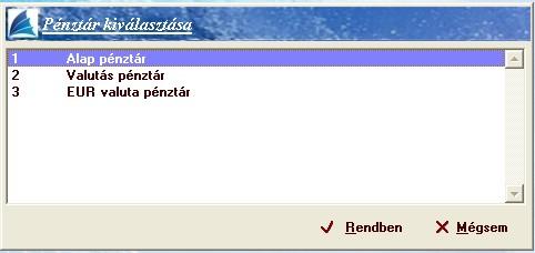 A cég és az év kiválasztása után térjen vissza a főmenübe, majd válasszon újabb menüpontot.