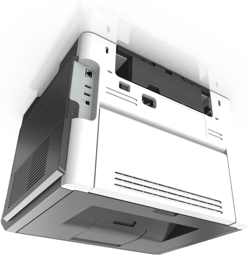 Az M3150 használata 105 A nyomtató biztonsága A biztonsági zár funkció használata Az irányítópanelhez való illetéktelen hozzáférés megakadályozása érdekében szereljen be egy, a legtöbb laptoppal