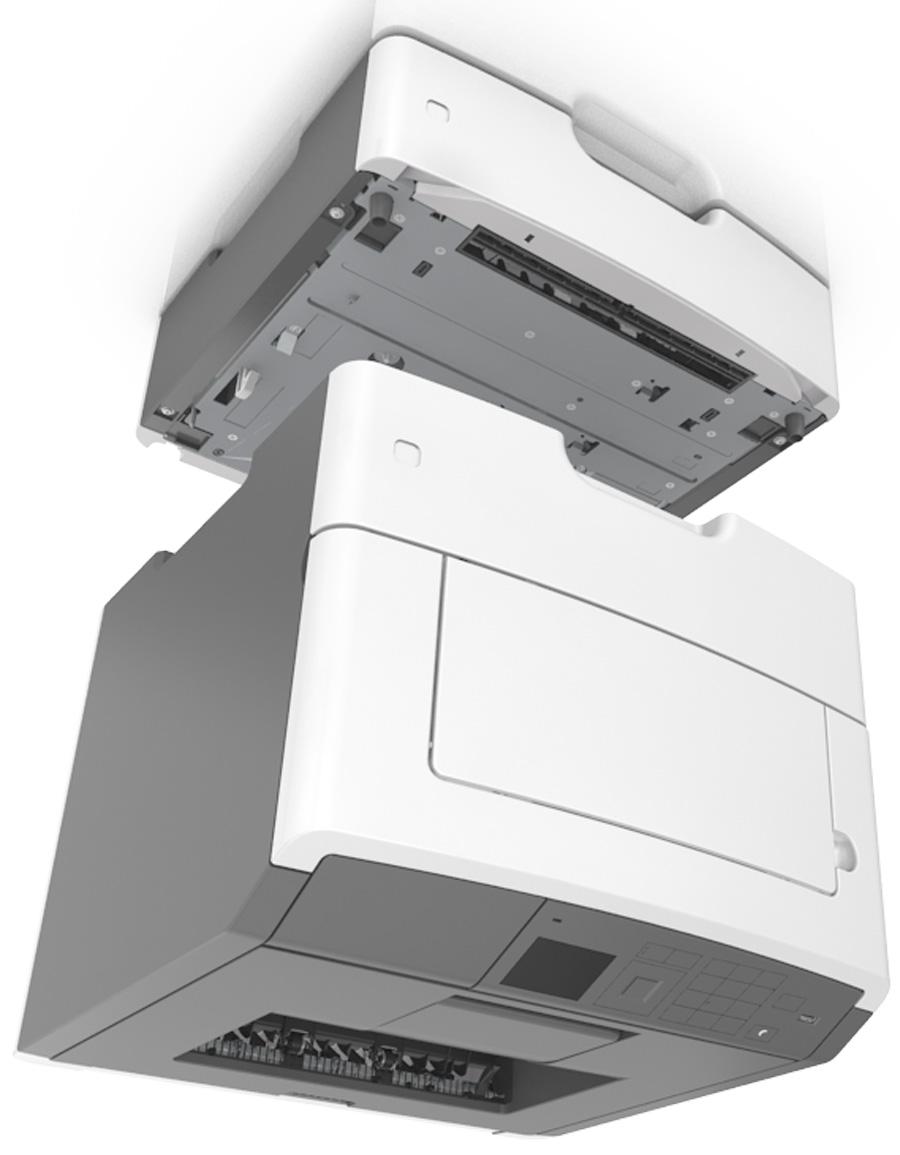 További nyomtatóbeállítások 29 8 Csatlakoztassa a tápkábelt a nyomtatóhoz, illetve egy megfelelően földelt elektromos aljzathoz, majd kapcsolja be a nyomtatót.