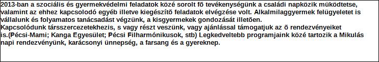 Támogatási program elnevezése: Támogató megnevezése: központi költségvetés Támogatás forrása: önkormányzati költségvetés nemzetközi forrás más gazdálkodó Támogatás időtartama: Támogatási összeg: -