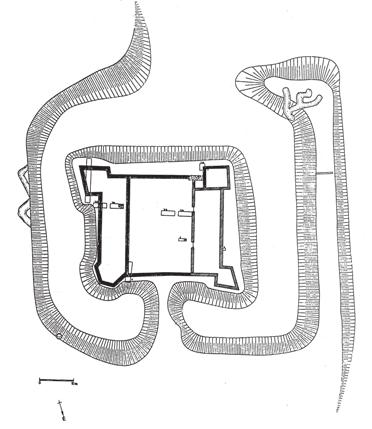 8 Bozsok, alsó kastély, Vas m. Helyszínrajzi rekonstrukció P. Hajmási Erika ásatása alapján (Lapidarium Hungaricum 5., 77. ábra) még a szintén Pozsonyba menekült Mária királynét sem.
