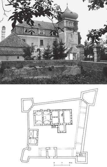 44 Jánosháza, Vas m. Távlati kép és alaprajz a kutató M. Kozák éva nyomán (Lapidarium Hungaricum 5., 328, 622. ábra) megvásárolta.