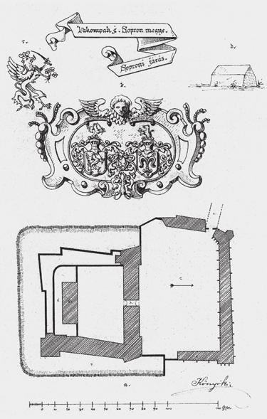72 Lakompak (Lackenbach, A.), Sopron m. A kastély alaprajza (ScHÖBEl STEInER 2005, 708.