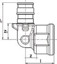 Uponor Q&E Uponor Q&E küsőmenetes könyökcsatakoó PL Csatakoók anyaga sárgaré (DR). A menetes csatakoás megfee a DIN EN 10226-1 sabványnak. A Uponor Q&E gyűrűt küön ke megreneni!