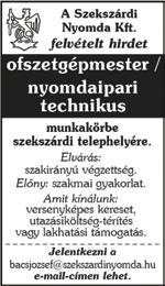 06-70/408-0895 Társalkodónőre van szükséged? Beszélgetni szeretnél? Egyedül érzed magad? Tel.: 06-30/384-1918. Önállóan dolgozni tudó, szakképzett pultos lányt keresek Dunaújvárosba, a dedi-bárba.