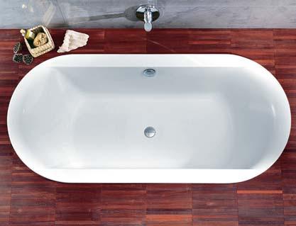 OVÁLIS FÜRDŐKÁDAK CLARISSA 180 x 85 x 45 cm, XWL2680 (671,00 ), komplett készlet tartólábakkal, kívánságra