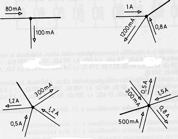 10 Ω; 0,18 kω; 150 Ω; 1,2 kω; 1,2 Ω; 2,2 kω; 560 Ω; 2,7 kω; 47 kω; 470 kω; 820 Ω; 56 Ω; 39 Ω; 330 kω; 0,27 kω Számítsuk ki és foglaljuk táblázatba, hogy R=0,08 kω-os ellenálláson mekkora a