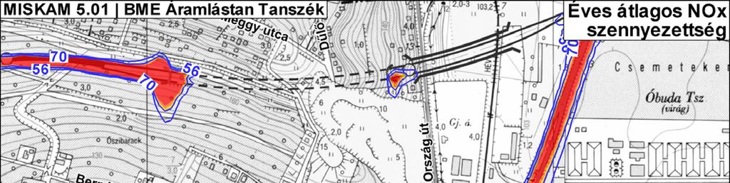 11 A leveg szennyezettségére vonatkozó információkat bemutató koncentráció megoszlás ábrákban (ld. 14.