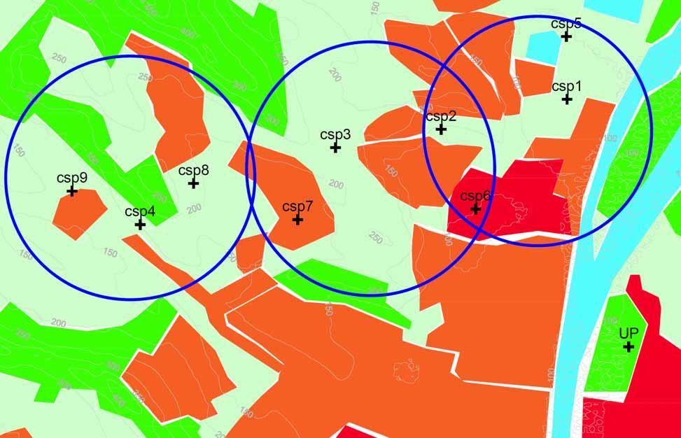 A szélviszonyok (szélirányok és szélsebességek) a vizsgált terület egyes részein a domborzat, a növényzet és a beépítés hatására egymástól és az Országos Meteorológia Szolgálat (OMSZ) legközelebbi,