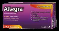 Kiemelt akcióink MOST CSAK MOST CSAK -18% Allegra 120 mg filmtabletta 30x 5az1-ben multiaktív hatékonysággal: napi 1 tabletta Allegra gyorsan és 24 órán át segít a