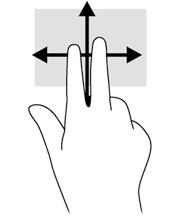 Kétujjas csippentéssel végzett nagyítás A kétujjas csippentéssel végzett nagyítás lehetővé teszi, hogy képeket és szöveget nagyítson és kicsinyítsen.