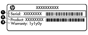 Címkék A számítógépre rögzített címkék olyan információkat tartalmaznak, amelyekre a számítógép hibáinak elhárításakor, illetve külföldi utazáskor lehet szükség.