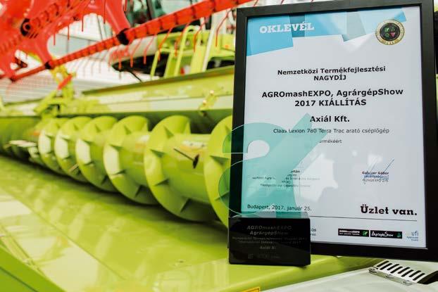 A bírák a kétfordulós értékelés után meghozták döntésüket, miszerint a CLAAS LEXION 780 kombájn kapta a Nemzetközi Termékfejlesztési Nagydíjat.