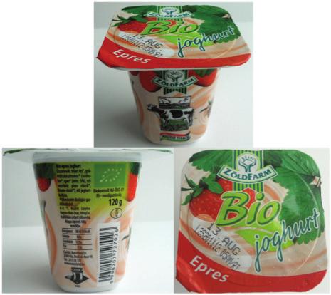 1. ábra a joghurt kép elrendezése Forrás: saját szerkesztés Ez az elrendezés lehetővé teszi, hogy a kép a bolti megjelenéshez hasonlatos inger lehessen (rátekintés), és egyben a csomagolás kiemelt, a