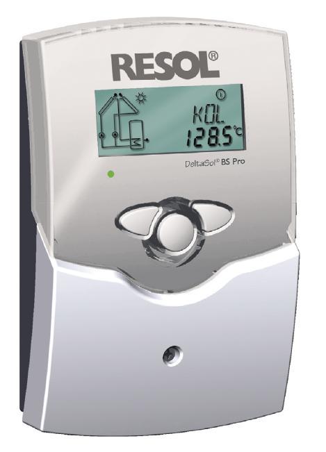 RESOL BS1 szabályozó Rendszer monitoring kijelző Legfeljebb 3 db PT1000 hőmérséklet