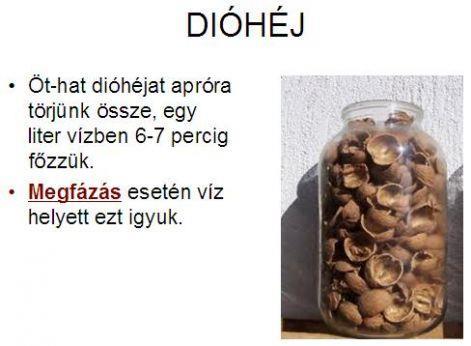gyulladásai esetén javasolják.