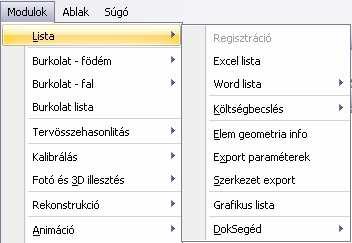 12. Információk lekérdezése, listák 1271 12.2. Listák A költségbecslési számítások a projektek alapvető részét képezik. Az ARCHLine.