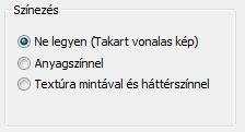 Árnyék sraffozás háttérszínek Lehetőség van akár két különböző sraffozási háttérszín megadására. Az első szín a kezdő, míg a másik a befejező szín lesz.