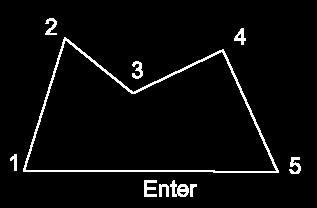 11. 2D elemek 1113 11.3.2.2. Vonallánc A paranccsal rajzolhat: nyitott (önmagába vissza nem térő) vonalláncot, vagy sokszöget Nyitott vonallánc: Adja meg a vonallánc kezdőpontját.