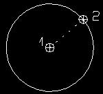 11. 2D elemek 1125 11.4.2.1. Adott átmérőjű vagy sugarú kör A fő ikonra kattintva kört rajzolhat a középpont, sugár vagy átmérő megadásával.