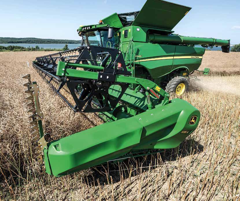 BETAKARÍTÁS Gépajánlat 2017 JOHN DEERE 600 X SOROZATÚ VÁGÓASZTALOK A 600X vágóasztal család egyediségét a 800 mm hosszban kitolható kaszaszerkezet adja.