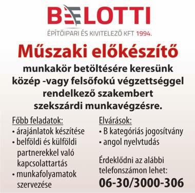 7 MUNKÁT KERES-KÍNÁL Nyugdíjas őstermelő bérmunkát vállal szőlőben, gyümölcsösben, díszkertben Szekszárdon és