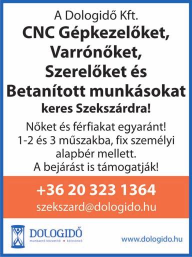 Előadások szervezéséhez munkatársat keresek (nem termékbemutató) Szekszárd és Bonyhád környékére.