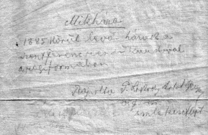 Mikháza térképe 1885-ből,