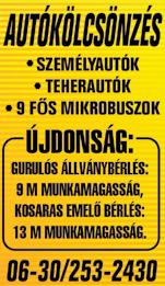 06/30/938-4412 Csontkovácsolás Oházán: ficamok, rándulások, gerincsérv, derékfájdalmak, végtagzsibbadások kezelése. 06/30/329-3805 Kútfúrás kedvező áron, garanciával.
