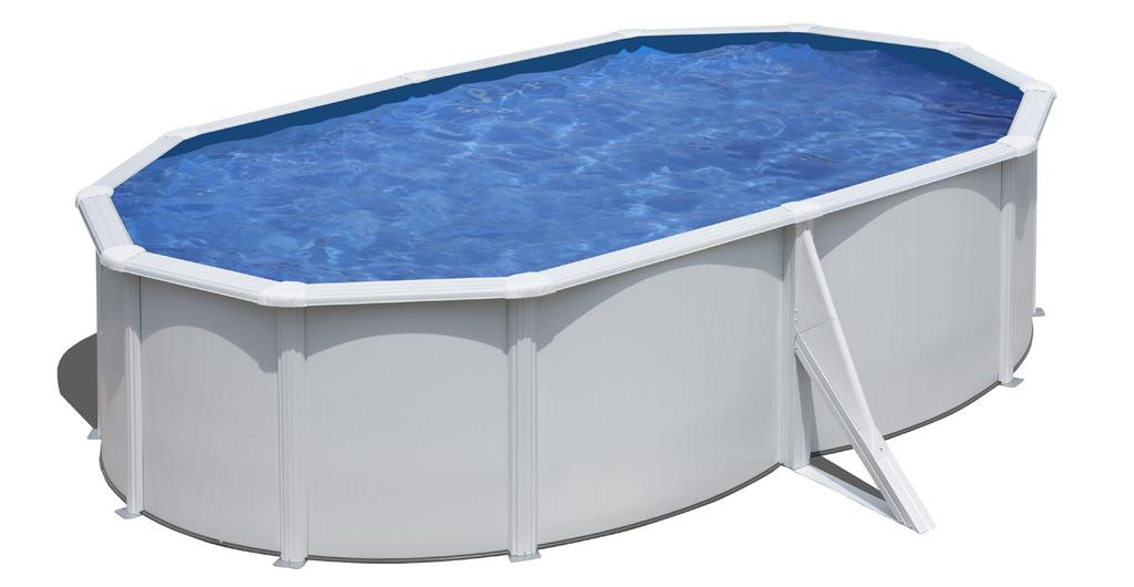 POOLTREND WET medence szett Méret: 500x 360 x 120 cm A szett tartalma: medencetest, aljtakaró, biztonsági létra, HOMOKSZŰRŐS vízforgató