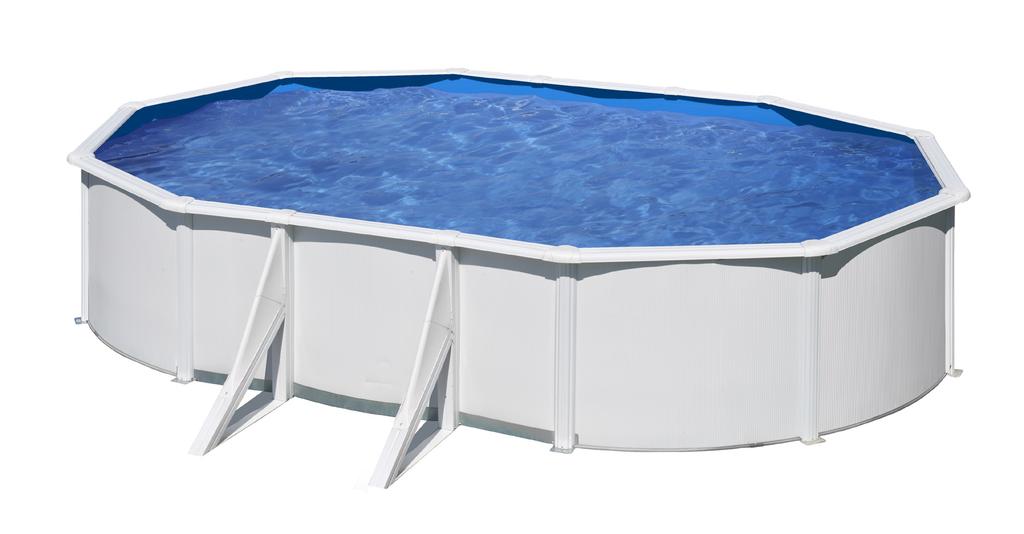 POOLTREND WET medence szett Méret: 610x360x120 cm A szett tartalma: medencetest, aljtakaró, biztonsági létra, HOMOKSZŰRŐS vízforgató