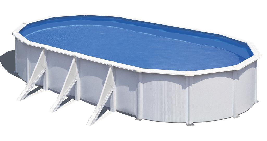 POOLTREND WET medence szett Méret: 740x360x120 cm A szett tartalma: medencetest, aljtakaró, biztonsági létra, HOMOKSZŰRŐS vízforgató