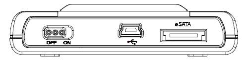 Tápegység kapcsoló USB Port esata