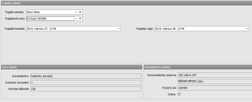 Mindkét működési módban lehetőségünk van a nyomtatni, illetve exportálni (PDF, HTML, XLS, TXT, CSV formátumokba) a felvett kulcsokról megjelenő adatokat, rendre a Nyomtatás illetve az