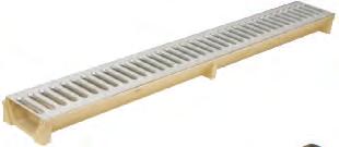 0 folyóka fekete műanyag ráccsal, microgrip felülettel, 1,0 m AZ ACO VÍZELVEZETŐ RENDSZEREK ELŐNYEI: személygépkocsi terhelhetőség könnyű beépíthetőség és