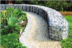 GÖRBE ALAKÚ GABION KERÍTÉS GABION